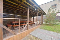 Беседка в бане на дровах Легкий пар