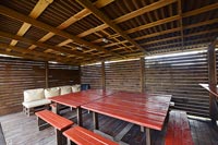 Беседка в бане на дровах Легкий пар