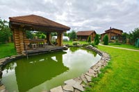 Беседка с баней Приморье