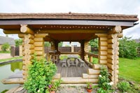 Беседка с баней Приморье