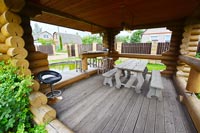 Беседка с баней Приморье