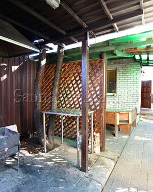 Терраса с мангалом У Якова